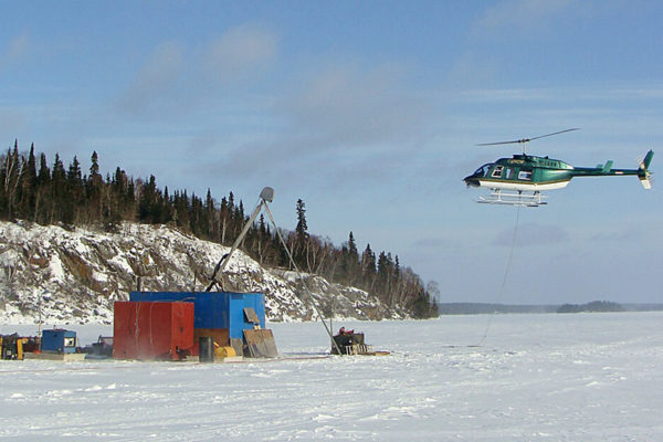 helicopter support for drilling