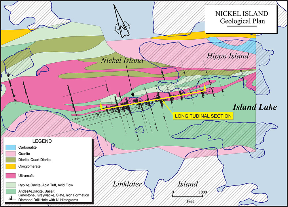 Nickel Island geological plan